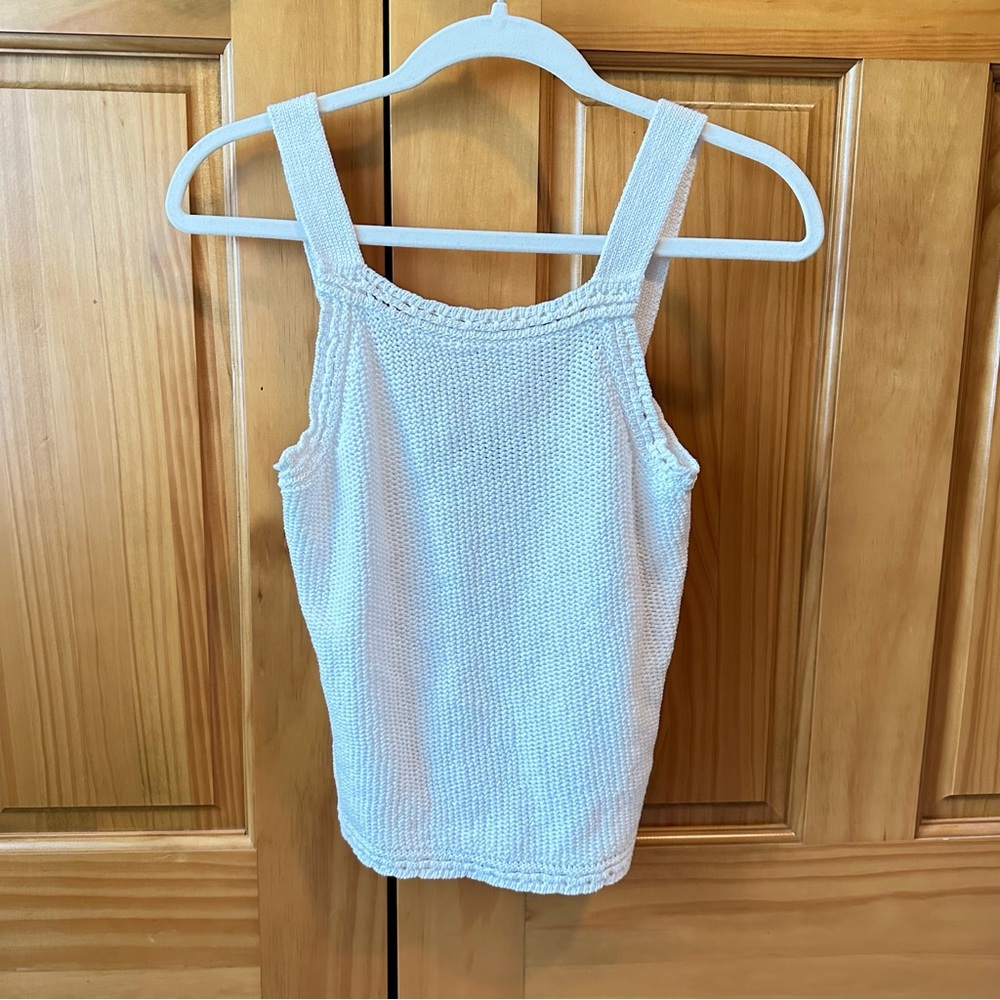 White Knit Tank